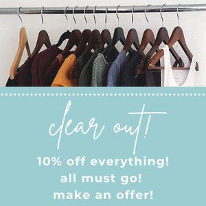 10% off my closet!